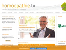 Tablet Screenshot of homoeopathie-tv.com